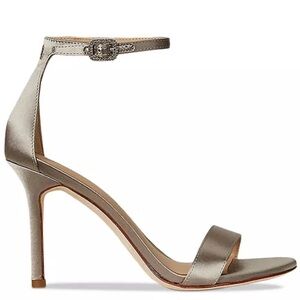 Lauren Ralph Lauren Gold Ankle Strap Stiletto Size 11 NWT Formal Heels